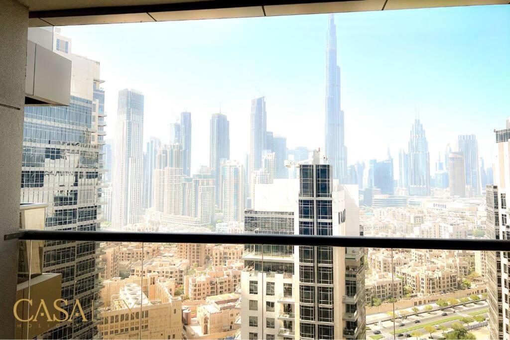 Lovely Big Studio W/ Burj Khalifa View In Downtown Dubai Eksteriør bilde
