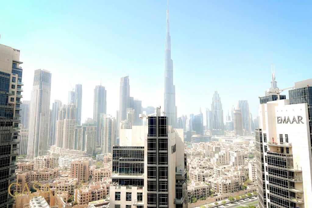 Lovely Big Studio W/ Burj Khalifa View In Downtown Dubai Eksteriør bilde